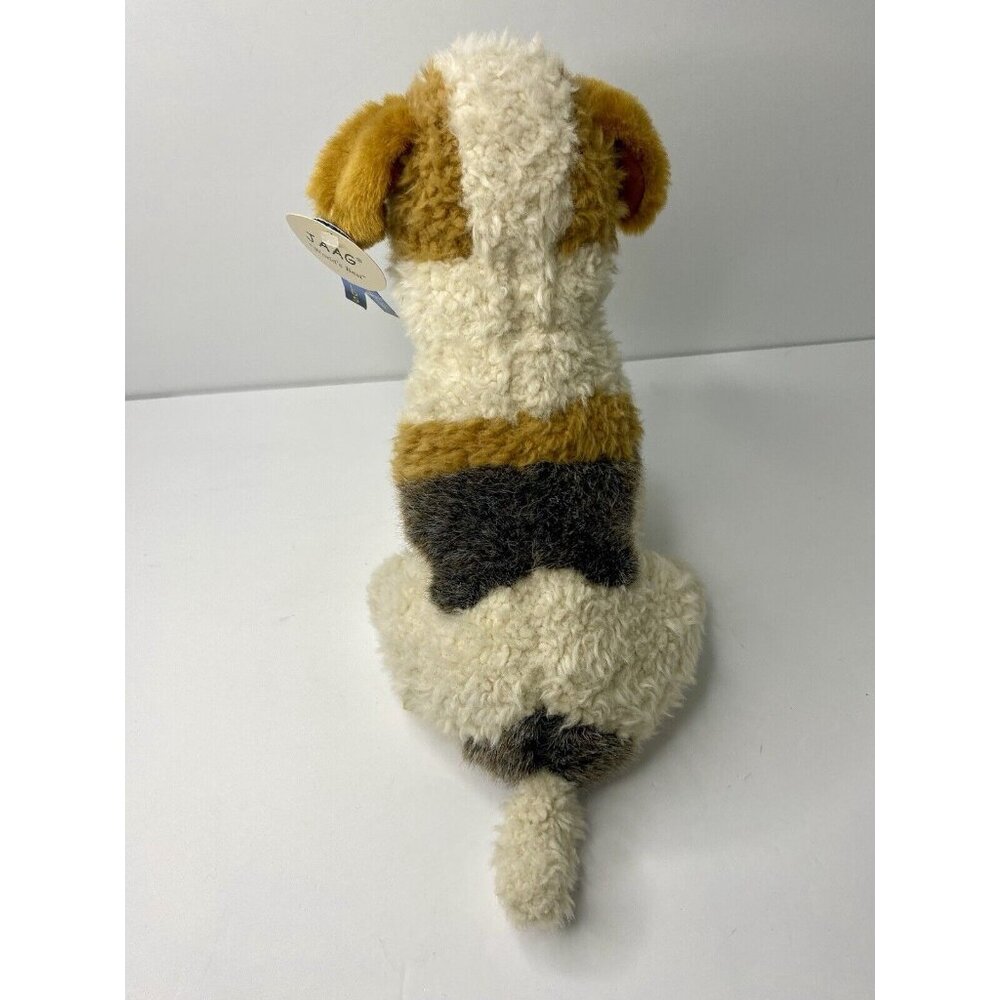 Jaag Fox Terrier Puppy Dog 12” Sitting Plush Stuffed Animal - Picture 4 of 8